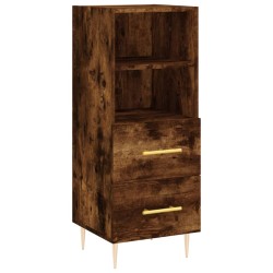 vidaXL Sideboard Räuchereiche 34,5x34x90 cm Holzwerkstoff