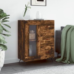 vidaXL Sideboard Räuchereiche 69,5x34x90 cm Holzwerkstoff