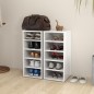vidaXL Schuhschränke 2 Stk. Hochglanz-Weiß 31,5x35x70 cm Holzwerkstoff vidaXL Schuhschränke 2 Stk. Hochglanz-Weiß 31,5x35x70 cm Holzwerkstoff