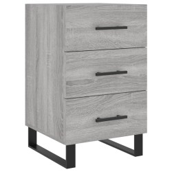 vidaXL Nachttisch Grau Sonoma 40x40x66 cm Holzwerkstoff