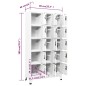 vidaXL Schließfachschrank Weiß 90x40x180 cm Stahl vidaXL Schließfachschrank Weiß 90x40x180 cm Stahl