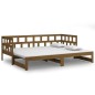 vidaXL Tagesbett Ausziehbar Honigbraun Massivholz Kiefer 2x(80x200) cm vidaXL Tagesbett Ausziehbar Honigbraun Massivholz Kiefer 2x(80x200) cm