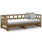 vidaXL Tagesbett Ausziehbar Honigbraun Massivholz Kiefer 2x(80x200) cm vidaXL Tagesbett Ausziehbar Honigbraun Massivholz Kiefer 2x(80x200) cm