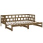 vidaXL Tagesbett Ausziehbar Honigbraun Massivholz Kiefer 2x(80x200) cm vidaXL Tagesbett Ausziehbar Honigbraun Massivholz Kiefer 2x(80x200) cm