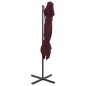 vidaXL Ampelschirm mit Lüftung Bordeauxrot 250x250 cm vidaXL Ampelschirm mit Lüftung Bordeauxrot 250x250 cm
