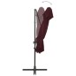 vidaXL Ampelschirm mit Lüftung Bordeauxrot 250x250 cm vidaXL Ampelschirm mit Lüftung Bordeauxrot 250x250 cm