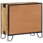vidaXL Sideboard 80×31×71 cm Raues Mango-Massivholz vidaXL Sideboard 80×31×71 cm Raues Mango-Massivholz