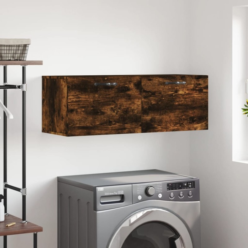 vidaXL Wandschrank Räuchereiche 100x36,5x35 cm Holzwerkstoff vidaXL Wandschrank Räuchereiche 100x36,5x35 cm Holzwerkstoff
