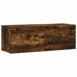 vidaXL Wandschrank Räuchereiche 100x36,5x35 cm Holzwerkstoff