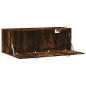 vidaXL Wandschrank Räuchereiche 100x36,5x35 cm Holzwerkstoff vidaXL Wandschrank Räuchereiche 100x36,5x35 cm Holzwerkstoff