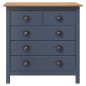 vidaXL Sideboard Hill Grau 79x40x80 cm Massivholz Kiefer vidaXL Sideboard Hill Grau 79x40x80 cm Massivholz Kiefer