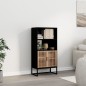 vidaXL Highboard Schwarz 60x35x125 cm Holzwerkstoff vidaXL Highboard Schwarz 60x35x125 cm Holzwerkstoff