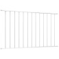 vidaXL Zaunfeld Pulverbeschichteter Stahl 1,7 x 1,25 m Weiß vidaXL Zaunfeld Pulverbeschichteter Stahl 1,7 x 1,25 m Weiß