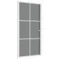 vidaXL Innentür 102,5x201,5 cm Weiß ESG-Glas und Aluminium vidaXL Innentür 102,5x201,5 cm Weiß ESG-Glas und Aluminium