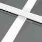 vidaXL Innentür 102,5x201,5 cm Weiß ESG-Glas und Aluminium vidaXL Innentür 102,5x201,5 cm Weiß ESG-Glas und Aluminium