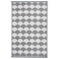 Esschert Design Outdoor-Teppich 180x121 cm Grau und Weiß OC24 Esschert Design Outdoor-Teppich 180x121 cm Grau und Weiß OC24