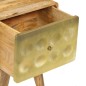 VidaXL Nachttisch Massiv Mangoholz 40x30x49 cm VidaXL Nachttisch Massiv Mangoholz 40x30x49 cm