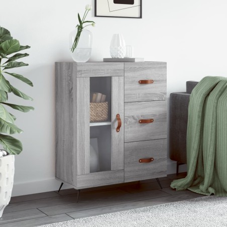 vidaXL Sideboard Grau Sonoma 69,5x34x90 cm Holzwerkstoff