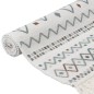 vidaXL Teppich Beige und Blau 80x300 cm Baumwolle vidaXL Teppich Beige und Blau 80x300 cm Baumwolle