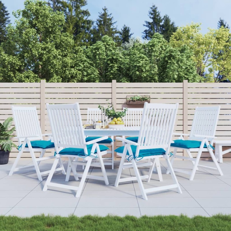 vidaXL Stuhlkissen 6 Stk. Hellblau 50x50x7 cm Oxford-Gewebe vidaXL Stuhlkissen 6 Stk. Hellblau 50x50x7 cm Oxford-Gewebe
