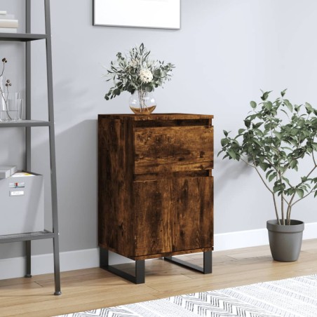 vidaXL Sideboard Räuchereiche 40x35x70 cm Holzwerkstoff