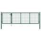 vidaXL Gartentor Stahl 350 x 100 cm Grün vidaXL Gartentor Stahl 350 x 100 cm Grün