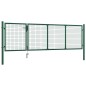 vidaXL Gartentor Stahl 350 x 100 cm Grün vidaXL Gartentor Stahl 350 x 100 cm Grün
