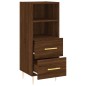 vidaXL Sideboard Braun Eichen-Optik 34,5x34x90 cm Holzwerkstoff vidaXL Sideboard Braun Eichen-Optik 34,5x34x90 cm Holzwerkstoff
