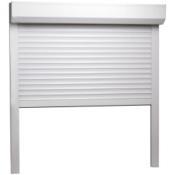 vidaXL Rollladen Aluminium 100x100 cm Weiß