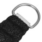vidaXL Sonnensegel 160 g/m² Schwarz 3x3x3 m HDPE vidaXL Sonnensegel 160 g/m² Schwarz 3x3x3 m HDPE