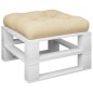 vidaXL Palettenkissen Beige 58x58x10 cm Stoff vidaXL Palettenkissen Beige 58x58x10 cm Stoff