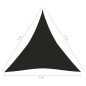 vidaXL Sonnensegel 160 g/m² Schwarz 3x3x3 m HDPE vidaXL Sonnensegel 160 g/m² Schwarz 3x3x3 m HDPE