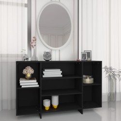 vidaXL Sideboard Schwarz 120x30x75 cm Holzwerkstoff