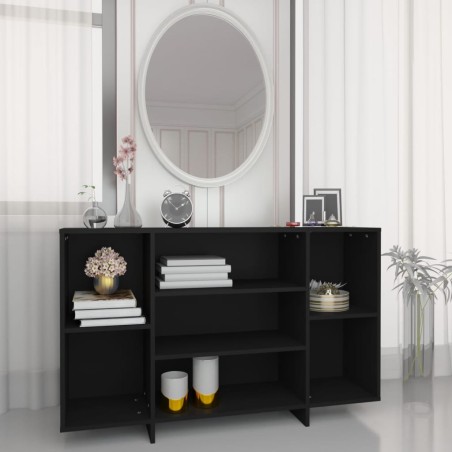 vidaXL Sideboard Schwarz 120x30x75 cm Holzwerkstoff