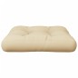 vidaXL Palettenkissen Beige 58x58x10 cm Stoff vidaXL Palettenkissen Beige 58x58x10 cm Stoff