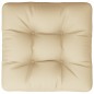 vidaXL Palettenkissen Beige 58x58x10 cm Stoff vidaXL Palettenkissen Beige 58x58x10 cm Stoff
