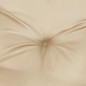 vidaXL Palettenkissen Beige 58x58x10 cm Stoff vidaXL Palettenkissen Beige 58x58x10 cm Stoff