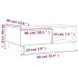 vidaXL Couchtisch Grau Sonoma 90x60x35 cm Holzwerkstoff vidaXL Couchtisch Grau Sonoma 90x60x35 cm Holzwerkstoff
