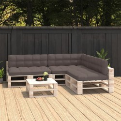 Palettensofa-Auflagen 7 Stk. Taupe