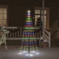 vidaXL LED-Weihnachtsbaum für Fahnenmast Mehrfarbig 108 LEDs 180 cm vidaXL LED-Weihnachtsbaum für Fahnenmast Mehrfarbig 108 LEDs 180 cm