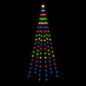 vidaXL LED-Weihnachtsbaum für Fahnenmast Mehrfarbig 108 LEDs 180 cm vidaXL LED-Weihnachtsbaum für Fahnenmast Mehrfarbig 108 LEDs 180 cm