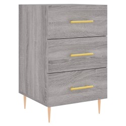 vidaXL Nachttisch Grau Sonoma 40x40x66 cm Holzwerkstoff