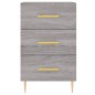 vidaXL Nachttisch Grau Sonoma 40x40x66 cm Holzwerkstoff vidaXL Nachttisch Grau Sonoma 40x40x66 cm Holzwerkstoff