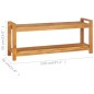 vidaXL Sitzbank 120 cm Massivholz Teak vidaXL Sitzbank 120 cm Massivholz Teak