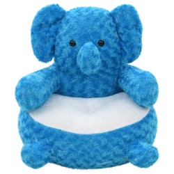 vidaXL Elefant Kuscheltier Plüsch Blau 