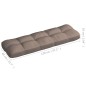 Palettensofa-Auflagen 7 Stk. Taupe Palettensofa-Auflagen 7 Stk. Taupe