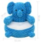 vidaXL Elefant Kuscheltier Plüsch Blau vidaXL Elefant Kuscheltier Plüsch Blau