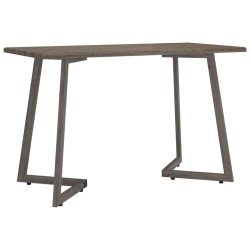 vidaXL Esstisch Grau 120x60x74 cm MDF und Eisen