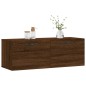 vidaXL Wandschrank Braun Eichen-Optik 100x36,5x35 cm Holzwerkstoff vidaXL Wandschrank Braun Eichen-Optik 100x36,5x35 cm Holzwerkstoff