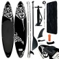 vidaXL Aufblasbares Stand Up Paddle Board Set 320x76x15 cm Schwarz vidaXL Aufblasbares Stand Up Paddle Board Set 320x76x15 cm Schwarz